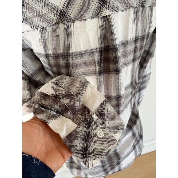 Rails Long Sleeve BNWT Plaid Top Sz 2XSmall Womens "Hunter" Button Down - Picture 5 of 8